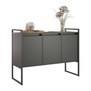 Imagem de Buffet 3 Portas Rouxe Preto Onix