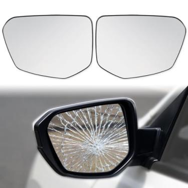 Imagem de Lente do espelho retrovisor de porta refletor de vidro retrovisor aquecido vidro convexo para Honda Civic 2016-2021 10th/2018-2022 Envix/2019-2022 Crider 76253-TEX-G01 (lado esquerdo do motorista)