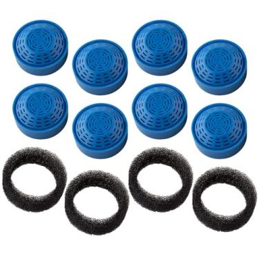 Imagem de PET STANDARD Filtro de água de substituição e pacote com 4 esponjas de pré-filtro de substituição compatíveis com PETLIBRO® 1,5 g/1,5 L fonte de cerâmica automática para animais de estimação PLFF004,