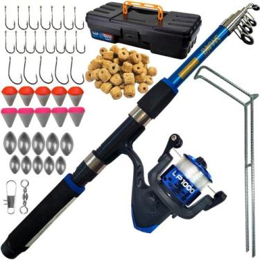 Imagem de Kit De Pesca Vara + Molinete E Acessorios Completo - Albatroz, Taue, C