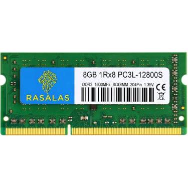 Imagem de 8GB 1Rx8 PC3L-12800S DDR3L 1600MHz DDR3 RAM SODIMM 1,35V CL11 204-Pin PC3-12800 RAM de atualização de memória para laptop..