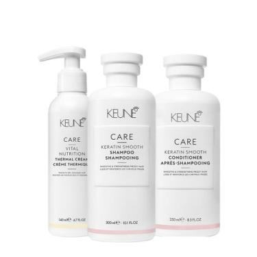 Imagem de Kit Keune Care Keratin Smooth Shampoo Condicionador E  Vital Nutrition