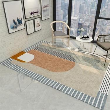 Imagem de Casa sala de estar tapete geometria quadrado estudo quarto cama espalhar tapete tapetes, 1,40cmx60cm