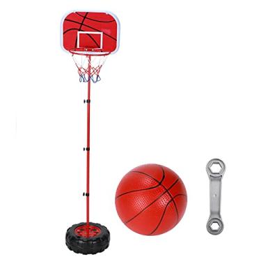 Imagem de Cesta de Basquete Portátil, Ajustável de Suporte de Tabela de Basquete de 5 Pés para Crianças, Jovens, Adultos, Ambientes Internos e Externos