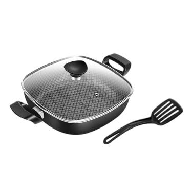 Imagem de Frigideira Funda N°23 Patolux Antiaderente Clear Coat Preto 2 Alças