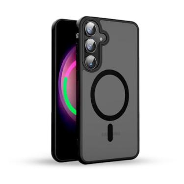 Imagem de Capinha Magnética para Samsung Galaxy S23 Plus - Fosca, Design Fino e Resistente, Bordas Reforçadas e Frame de Câmera | Elite Diffy (Preto, Galaxy S23 Plus)