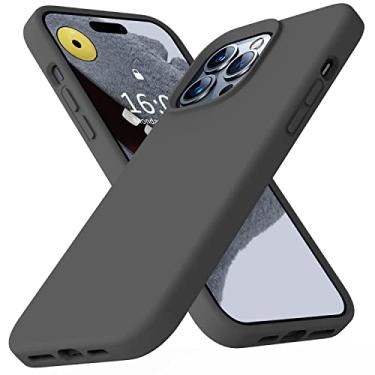 Imagem de Ktele Capa compatível com iPhone 14 Pro Max, capa de silicone líquido de grau AB, [quatro cantos 50 minúsculos airbags à prova de choque] [forro de microfibra macio antiarranhões] Capa de proteção