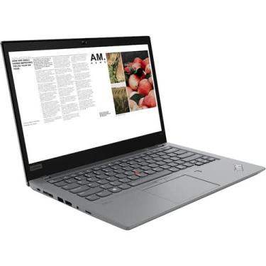 Imagem de Lenovo Notebook ThinkPad T14 Geração 2 20XK0064US 14" - Full HD - 1920 x 1080 - AMD Ryzen 7 PRO 5850U Octa-core (8 Core) 1,90 GHz - 16 GB RAM total - SSD de 512 GB - Cinza tempestade