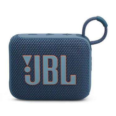 Imagem de Caixa de Som Portátil JBL GO 4, Bluetooth, 4.2w RMS, Até 7h, Azul - JB