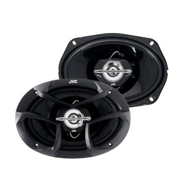 Imagem de JVC CS-J6930 Alto-falantes de áudio automotivo de 3 vias de 15 x 22 cm para melhorar a experiência de som. Graves potentes e vocais claros. Instalação fácil e design durável. Potência máxima de 400