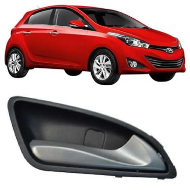 Imagem de UNIVERSAL AUTOMOTIVE Macaneta Interna HB20 HB20S 09/2012 Ate 09/2019 LD Puxador Cor Prata Referencia 826104F000