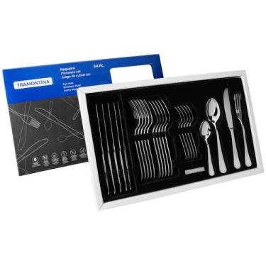 Imagem de Faqueiro Tramontina Inox 24 Peças Classic 66928003, Inox, 24