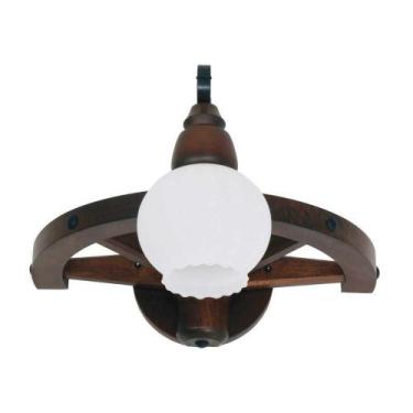 Imagem de Arandela Roda de Carroça Envelhecido 1 Lâmpada 601E - Luminárias Mulle