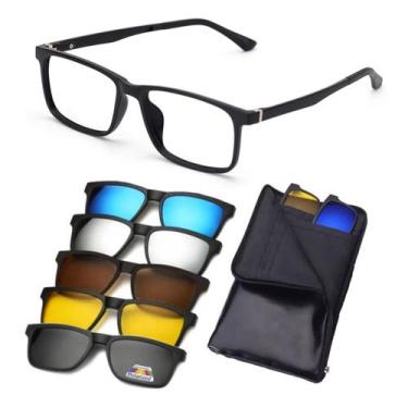 Imagem de Óculos De Sol Com Armação De Grau Clip On 6 Em 1 Envio 24hrs - 20V, Pr
