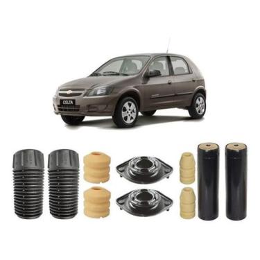 Imagem de Kit Batente Suspensão Dianteira Traseira Celta 2010 2011 12 - Qualykit