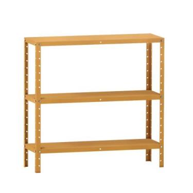 Imagem de Estante de Aço Multiuso Baixa Pandin 90 cm Laranja Picasso