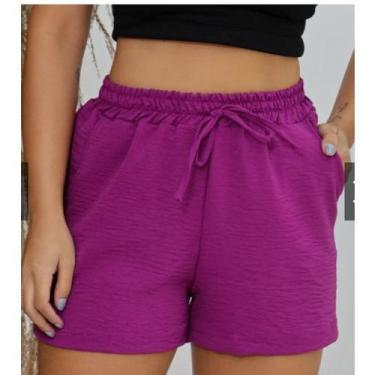 Imagem de short feminino duna basico leve na  verao social - AHSTEX