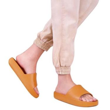 Imagem de Chinelo Slide Feminino Usaflex Nuvem Poofy Plataforma EVA Leve