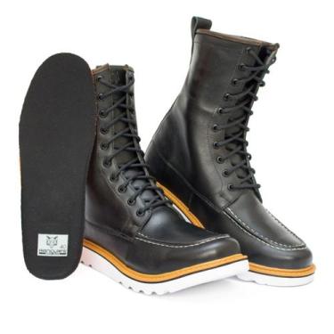 Imagem de Bota Coturno Social Masculina Cano Alto Casual Confort - RANCLAFE CALÇ