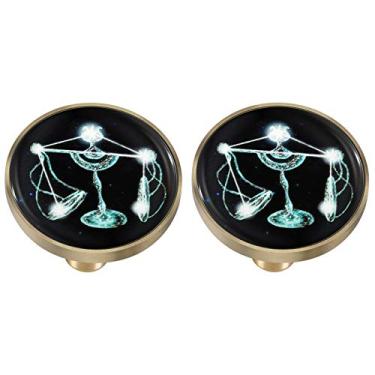 Imagem de Rockcloud Puxadores de gaveta libra brilhantes de vidro preto puxadores redondos para cômoda armário armário guarda-roupa decoração de móveis de casa 2 peças