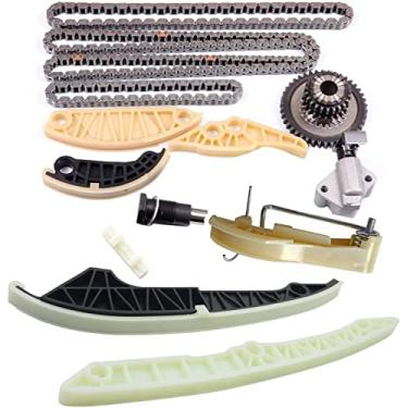 Imagem de Kit de corrente de sincronização do motor serve para Audi A3 A4 A5 A6 Q5 TT VW Jetta Tiguan GTI Passat 2.0 TFSI TSI CCTA 2.0L L4 substitui apenas # 06K109467 06H109158 06H109469T