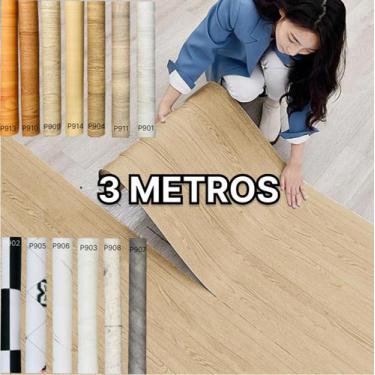 Imagem de Adesivo Para Piso Vinilico Autocolante 3mx61cm Varios Modelos, Proprio