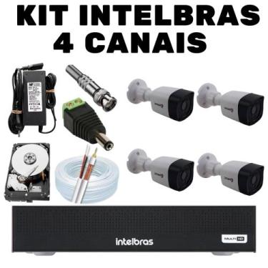 Imagem de Kit Intelbras 4 Canais Completo