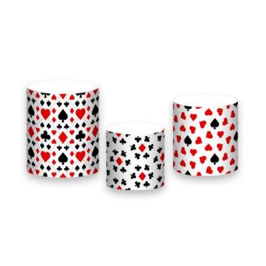 Imagem de Trio De Capa Cilindro - Baralho Cartas Naipes Simples 005 - Via Cores