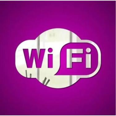Imagem de Espelho Decorativo Wifi Bar Restaurante Comércio Acrílico - AGV Criaçõ
