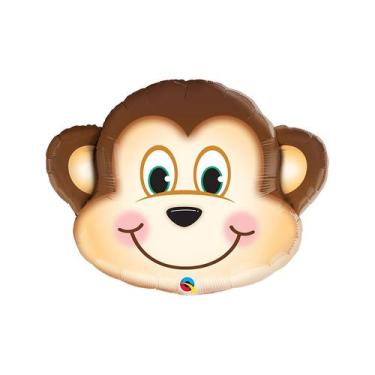 Imagem de Balão de Festa Microfoil 35" 89cm - Macaco Sapeca - 1 unidade - Qualat