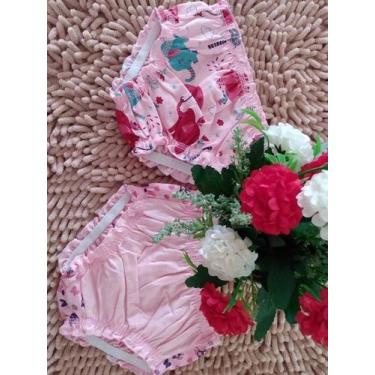 Imagem de Calcinha infantil frufru algodão kit com 15 unidades - Lindeza e Fofur