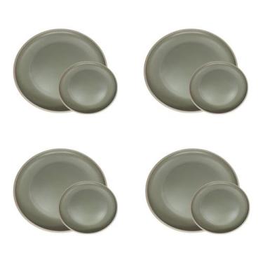 Imagem de Prato Raso 27cm E Sobremesa 22cm Para Festa Natalina Em Família - Wolf