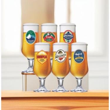 Imagem de Jogo de 6 taças de Cerveja Barcelona linha Happy Hour 370 Ml Jogo de C