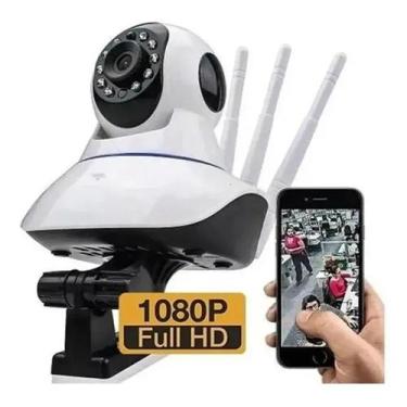 Imagem de Câmera Ip Noturna Segurança Espiã 1080p HD Audio Led Wifi Wireless 3g 