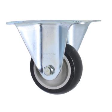 Imagem de Rodizio fixo para carrinhos e móveis roda pvc fl 312 bp mf até 60 kgs 