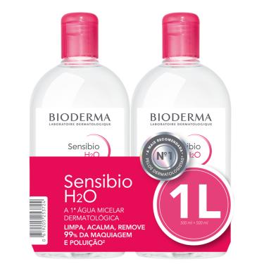 Imagem de Kit Bioderma Sensibio H2O Duo  - Água Micelar 2x500ml