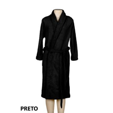 Imagem de Roupão Microfibra Quimono C/ Cinto Tamanho Plus Size Xgg - Bell Enxova
