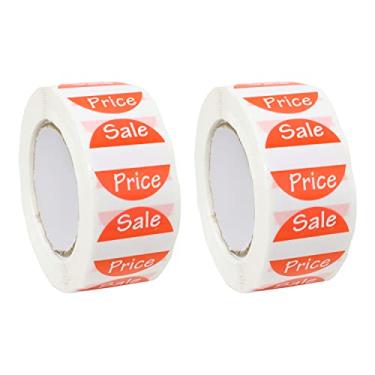 Imagem de Honbay 1000 pçs adesivos redondos de preço de venda adesivos autoadesivos de desconto adesivos de preço de varejo para loja de varejo quintal garagem venda loja supermercado (25 mm)