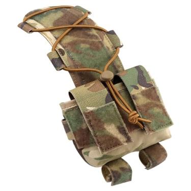 Imagem de Bolsa de bateria para capacete de airsoft tático, contrapeso, contrapeso, contrapeso, para capacete MK2, NVG, visão noturna, acessórios de armazenamento (camuflagem)