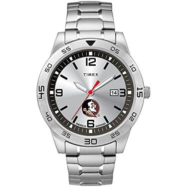 Imagem de Timex Tribute Relógio masculino Citation 42 mm Quartzo com pulseira de aço inoxidável, Florida State Seminoles, Relógio de quartzo