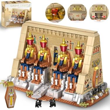 Imagem de SpblastB Temple Building Set for Adults, Egyptian Architecture Building Blocks with Hidden Mechanisms, Famous Landmark Collection Home Décor Model Building Kit, 2666Pcs