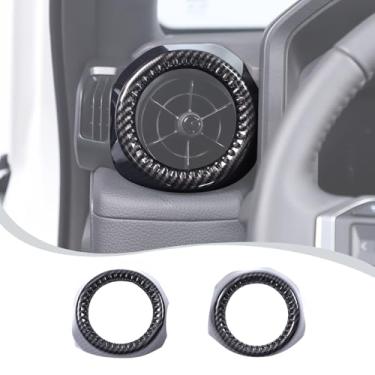 Imagem de LLKUANG Capa de moldura de saída de ar lateral do painel compatível com Toyota Land Cruiser 250 Prado 2024 2025+ acessórios de moldura de painel de saída de ar condicionado para carro