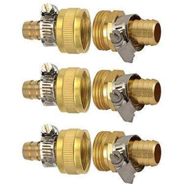 Imagem de YOUHO Adaptador de mangueira de jardim, tubo de irrigação por gotejamento de 0,9 cm para torneira - Conexões de conector reutilizáveis para a maioria dos pássaros de chuva, órbita, escavação, tubos