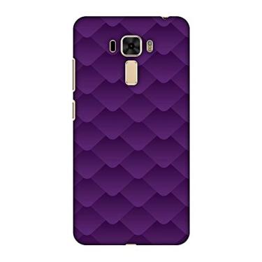 Imagem de AMZER Capa rígida de encaixe fina para Asus ZenFone 3 Laser ZC551KL - Fibra de carbono Redux Violeta elétrica 1