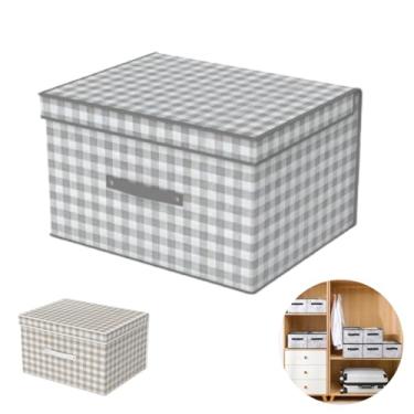 Imagem de Caixa Organizadora Multiuso C/Tampa Brinquedos Roupa Manta (Cinza)