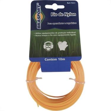Imagem de Fio De Nylon Para Aparador De Grama Brasfort 1,6Mmx10M - 7531