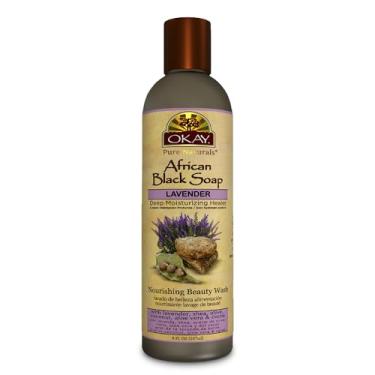 Imagem de Okay Sabonete líquido preto africano, prata, lavanda, 25 ml