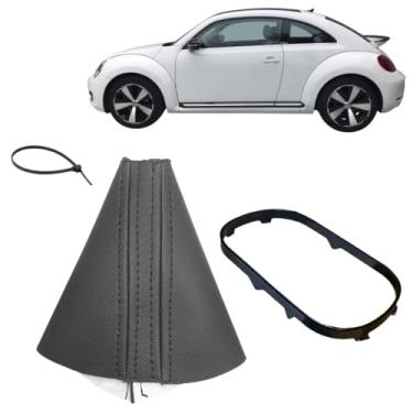 Imagem de Kit Aro E Coifa Alavanca Câmbio Automático Compatível com Novo Fusca R-line 2013 A 2016