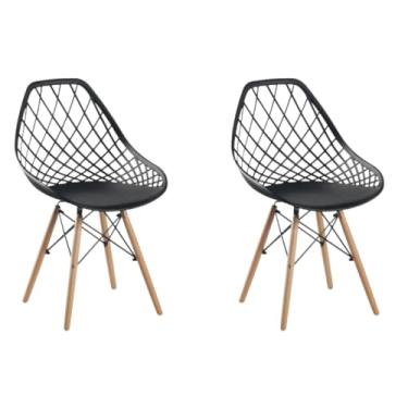 Imagem de Conjunto 2 Cadeiras Clarice Cloe Madeira Movescan Preta