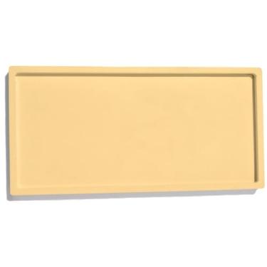 Imagem de Bandeja Decorativa Retangular 23,5cm em Cimento Artesanal (Amarelo)